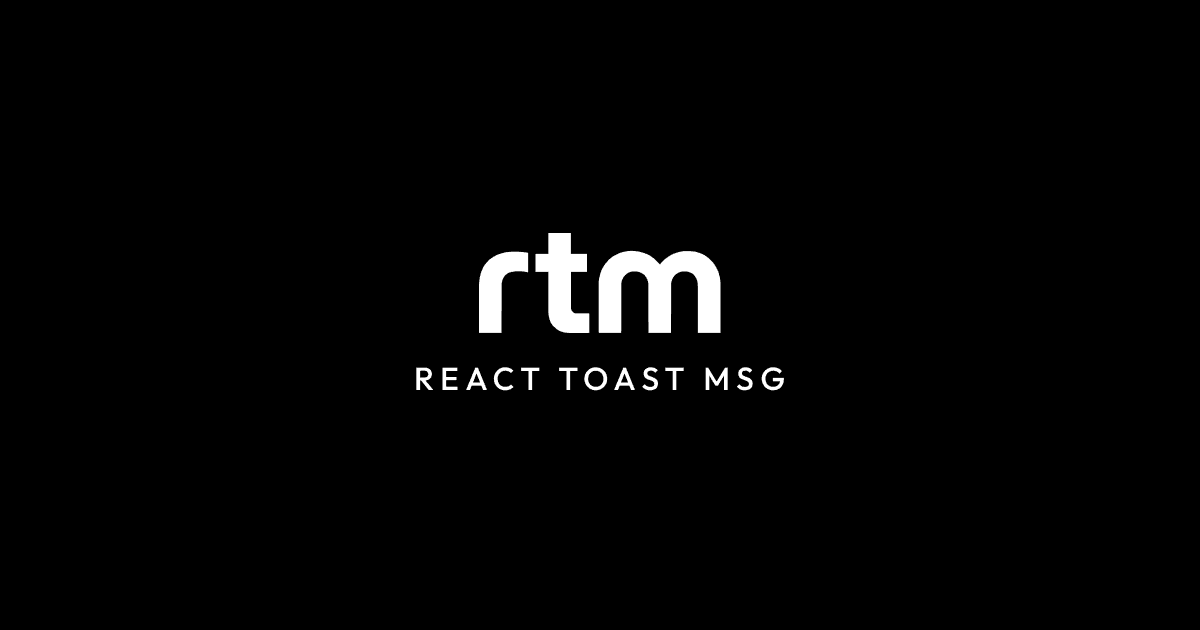 React Toast MSG